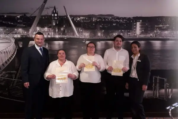 Presentation of Certs for Work placement